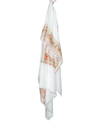 Snow White Kashmir Stole